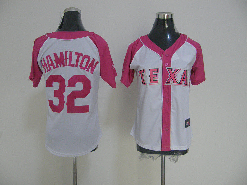 Hamilton Texas Rangers pink jersey