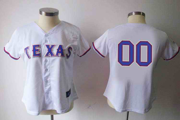 Custom Texas Rangers white jersey