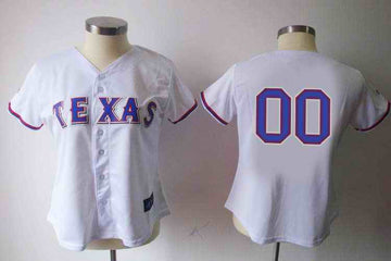 Custom Texas Rangers white jersey