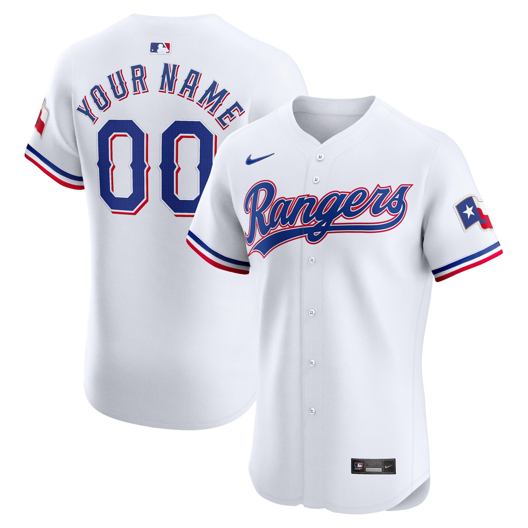 Texas Rangers white Elite jersey