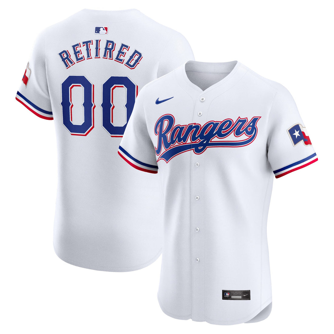 Texas Rangers white Elite jersey