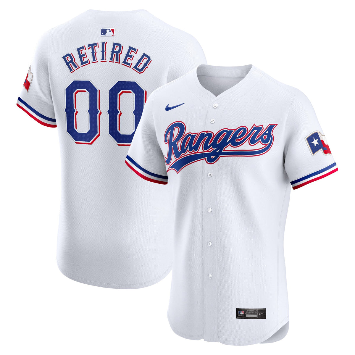 Texas Rangers white Elite jersey