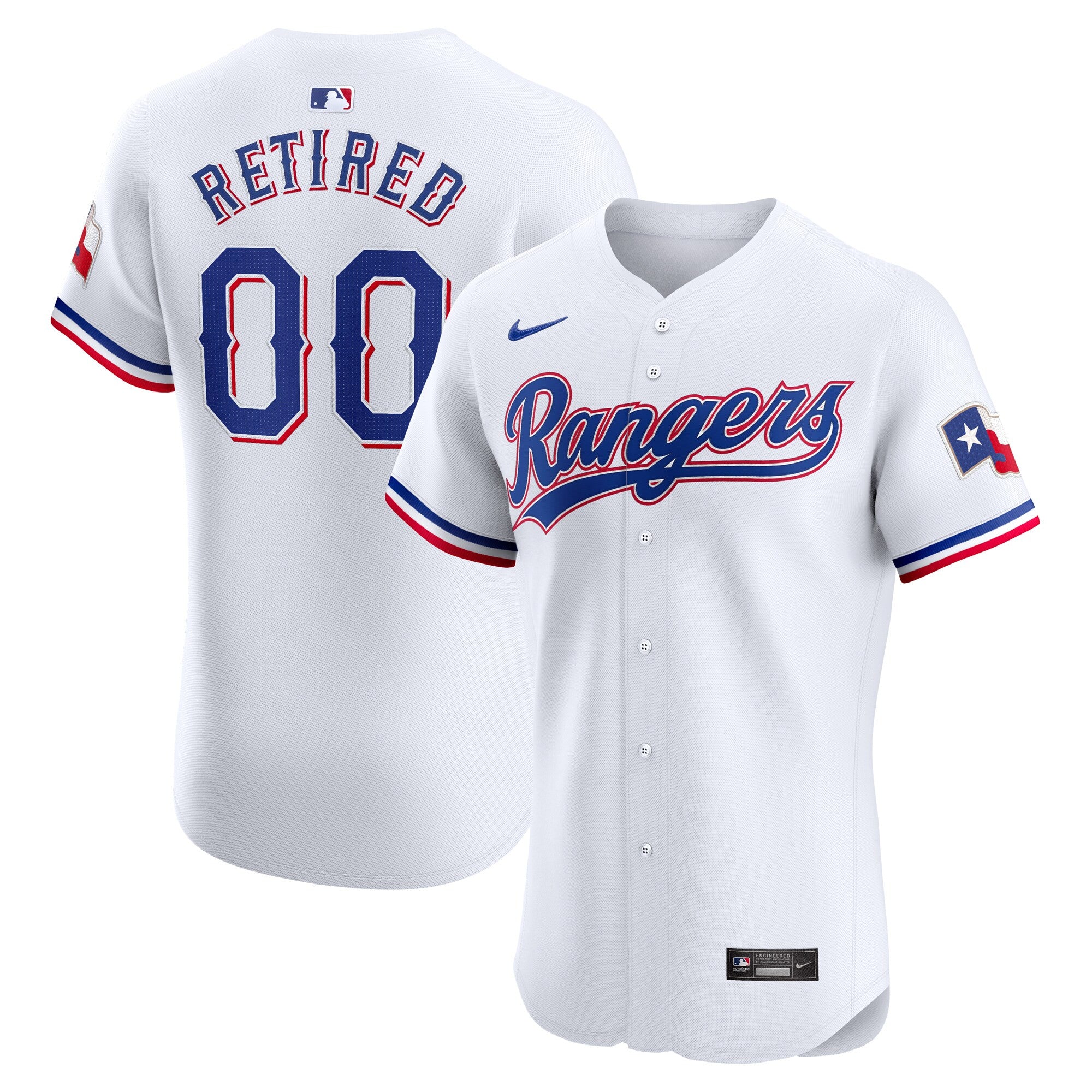 Texas Rangers white Elite jersey