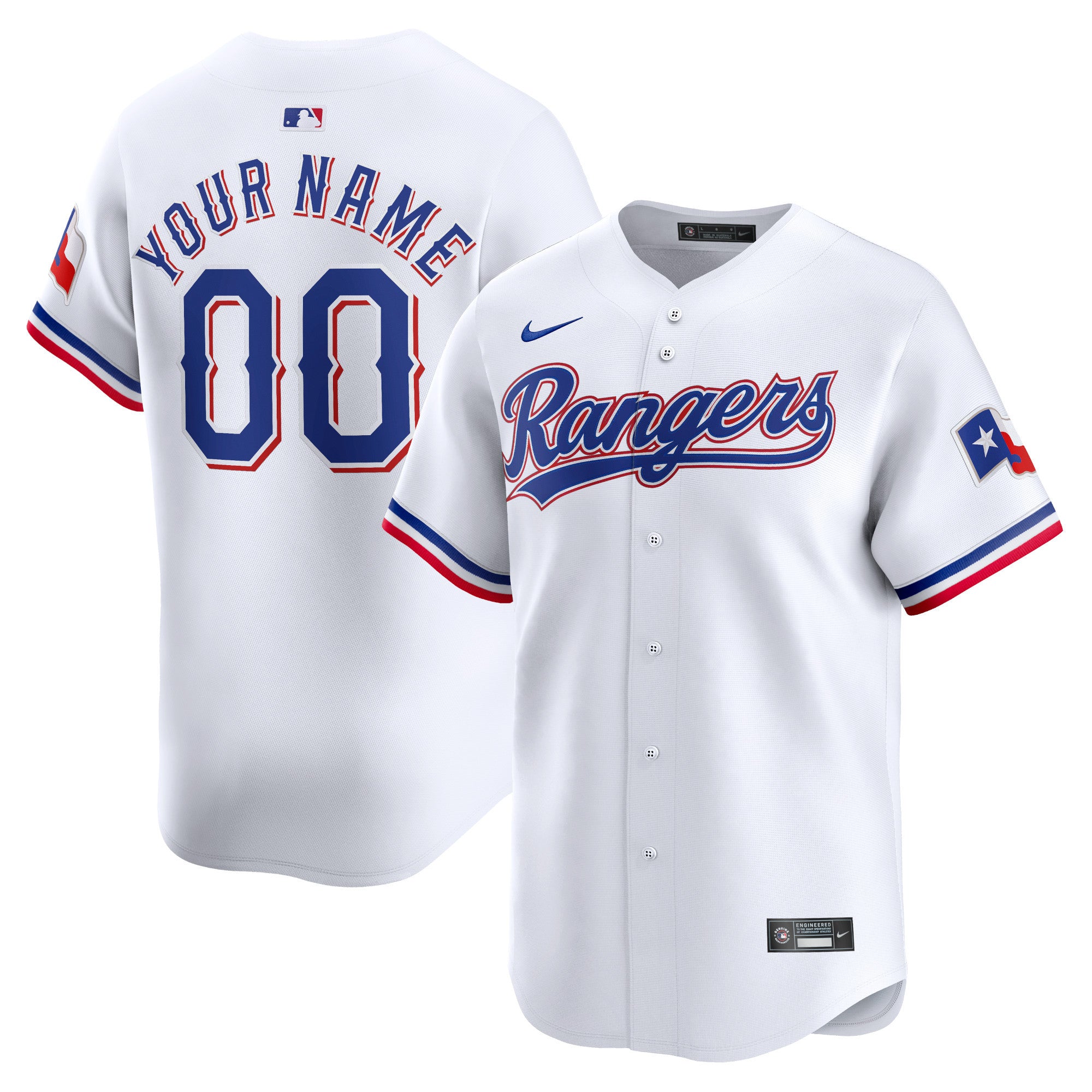 Texas Rangers white Limited jersey