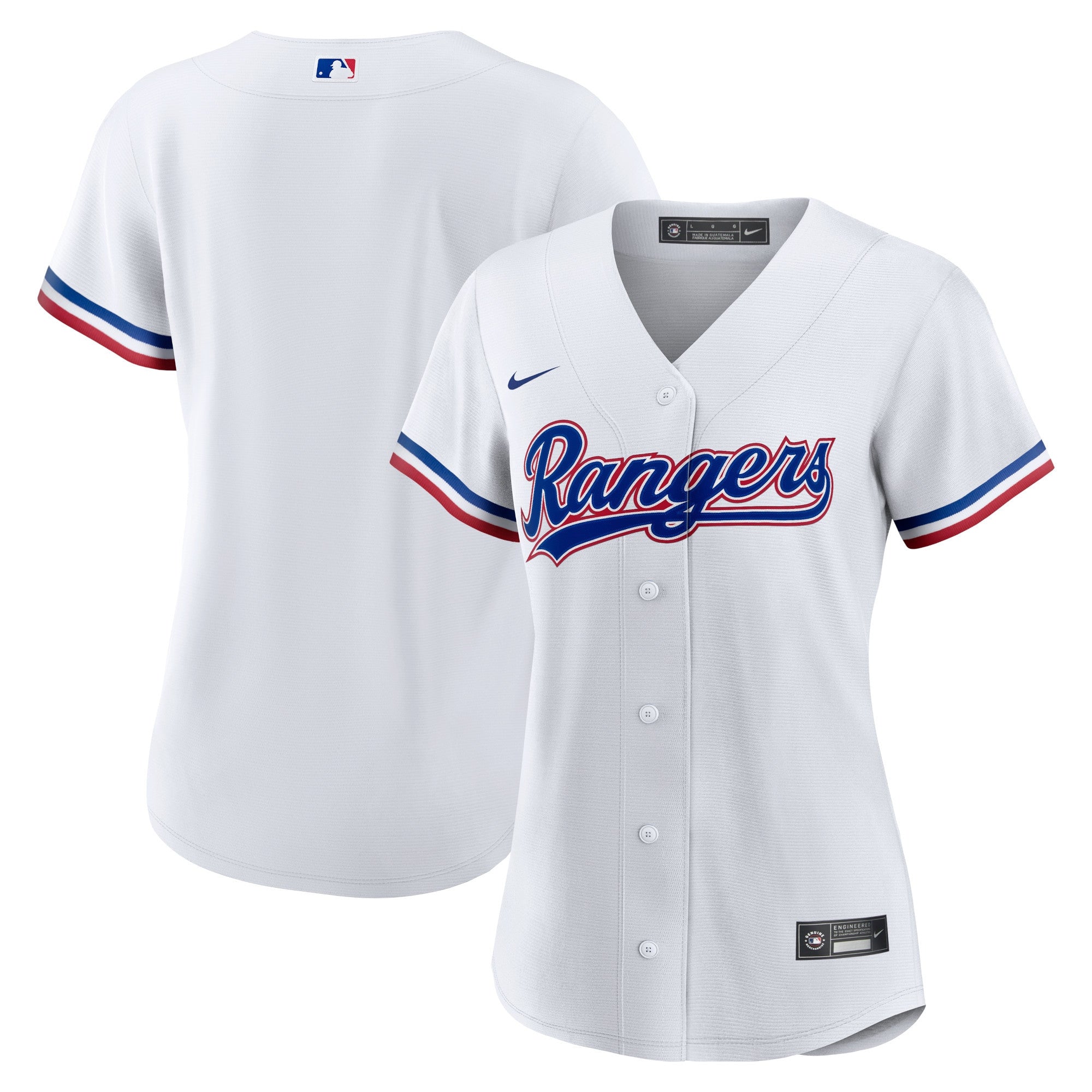 Texas Rangers white Home jersey