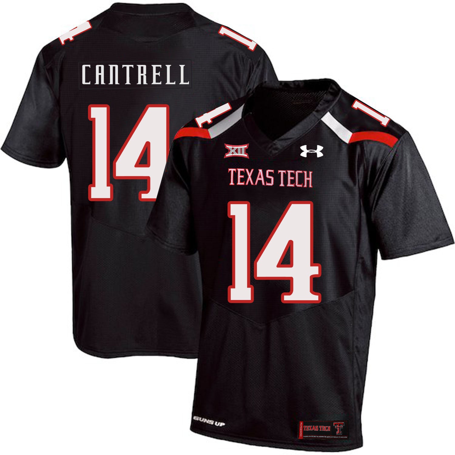 Dylan Cantrell Texas Tech Red Raiders black jersey