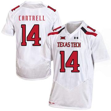 Dylan Cantrell Texas Tech Red Raiders white jersey