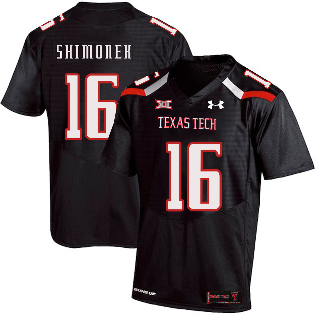 Nic Shimonek Texas Tech Red Raiders black jersey