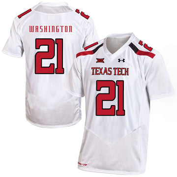 DeAndre Washington Texas Tech Red Raiders white jersey