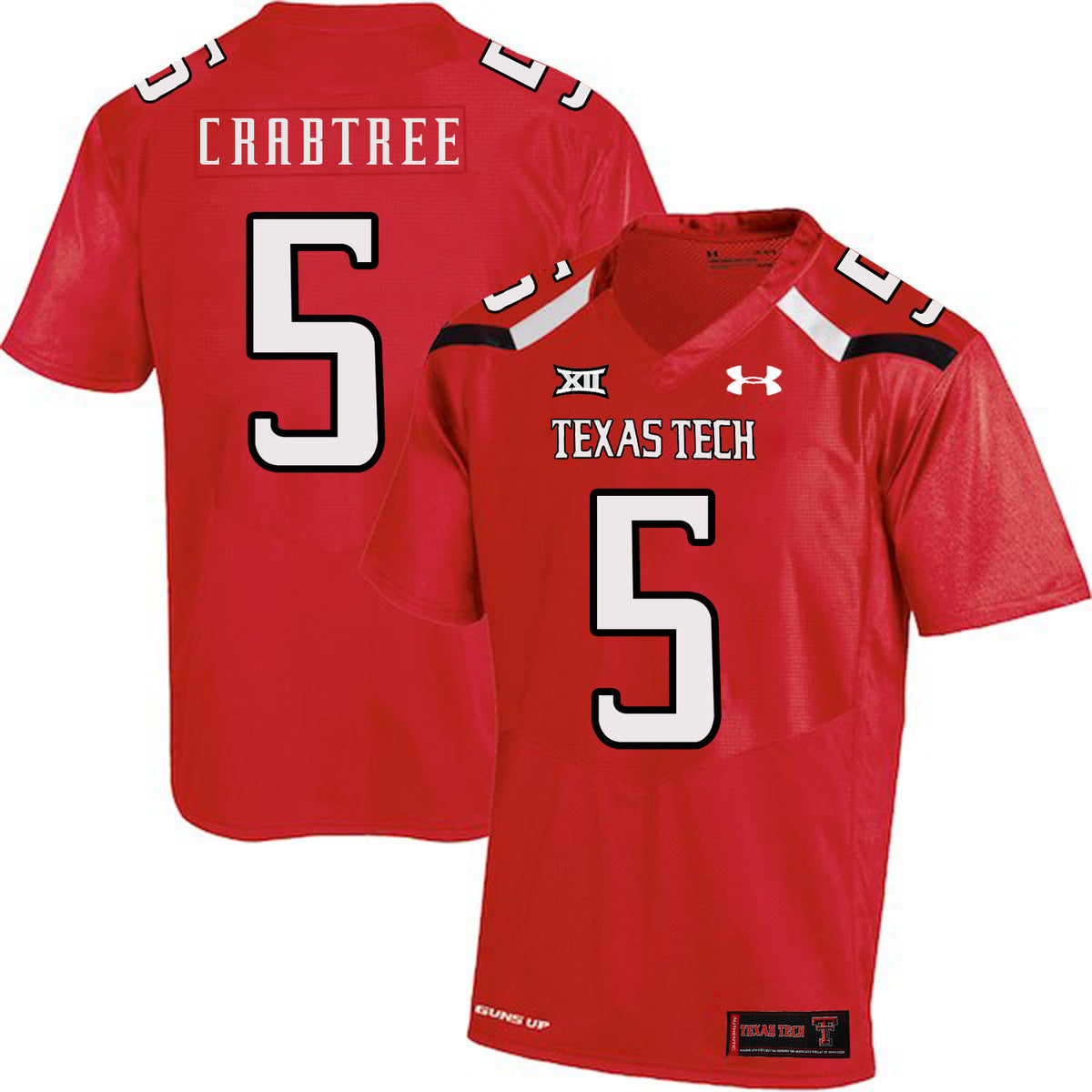 Michael Crabtree Texas Tech Red Raiders red jersey