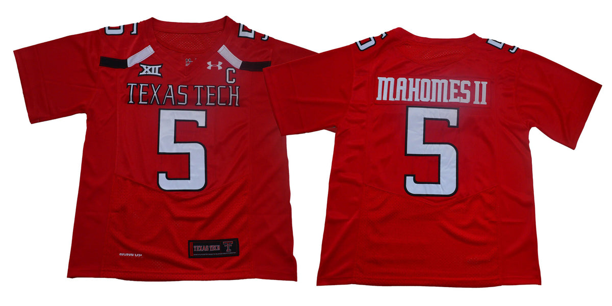 Patrick Mahomes II Texas Tech Red Raiders black jersey