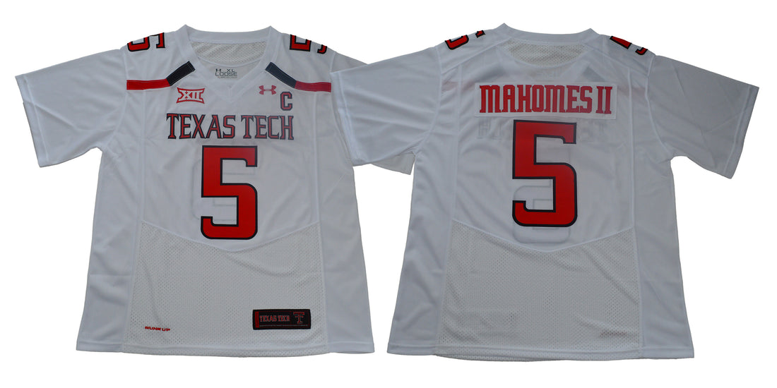 Patrick Mahomes Texas Tech Red Raiders white jersey