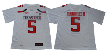 Patrick Mahomes Texas Tech Red Raiders white jersey