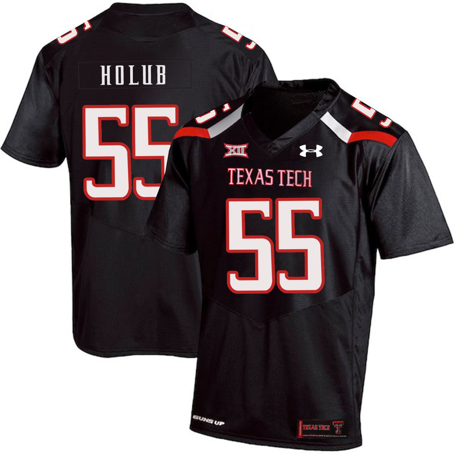 E.J. Holub Texas Tech Red Raiders black jersey