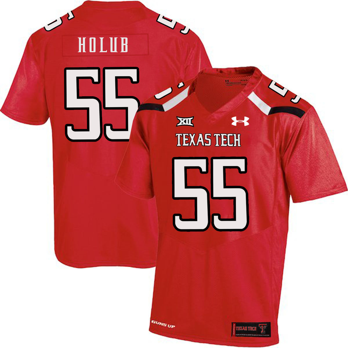 E.J. Holub Texas Tech Red Raiders red jersey