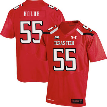 E.J. Holub Texas Tech Red Raiders red jersey