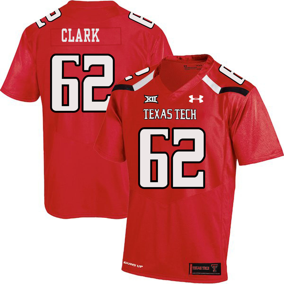 Le'Raven Clark Texas Tech Red Raiders red jersey