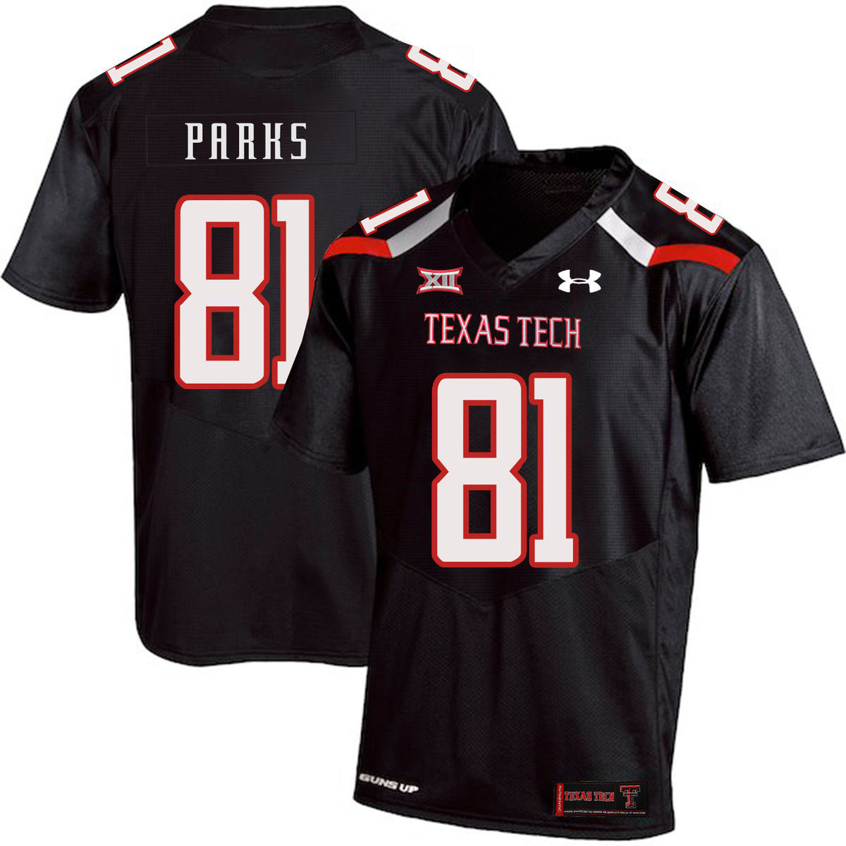 Dave Parks Texas Tech Red Raiders black jersey