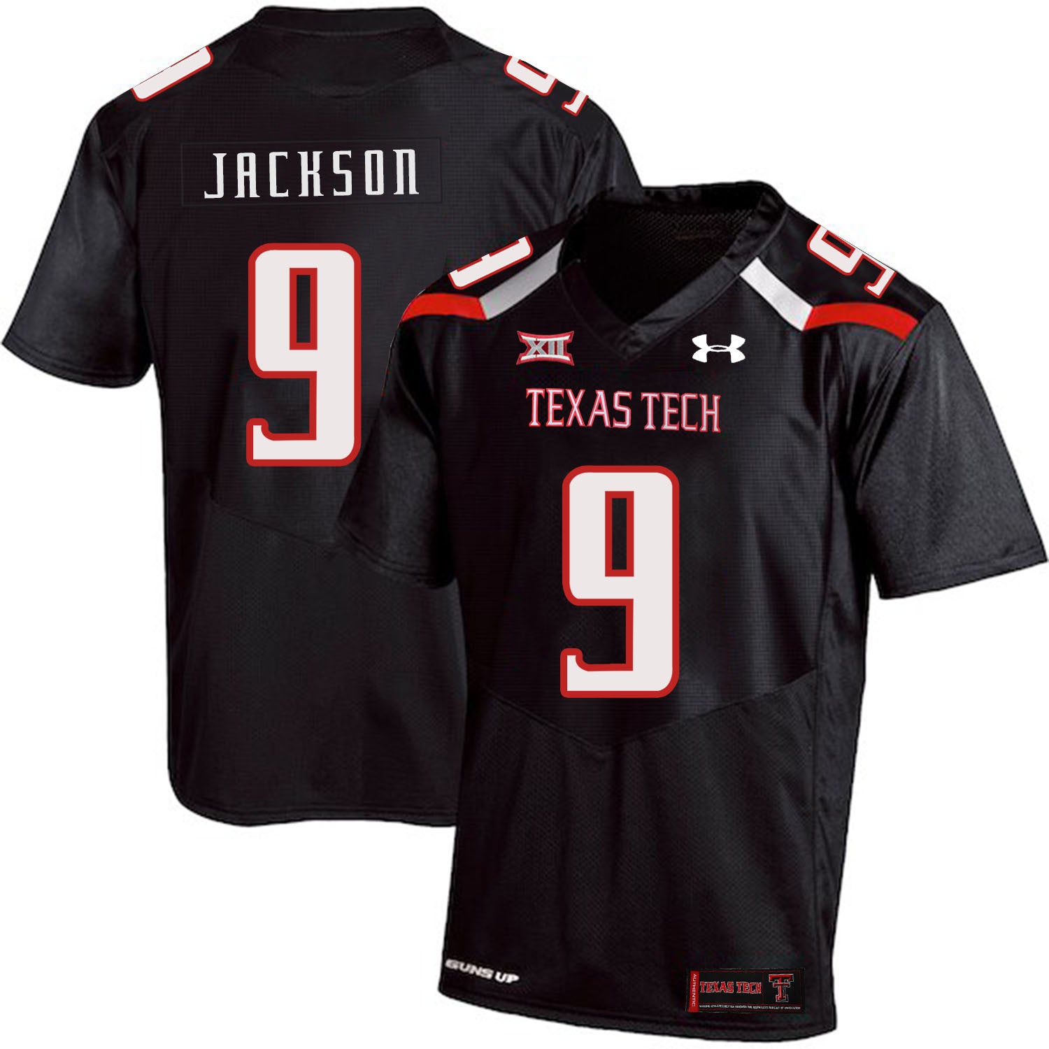 Branden Jackson Texas Tech Red Raiders black jersey