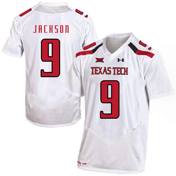 Branden Jackson Texas Tech Red Raiders white jersey