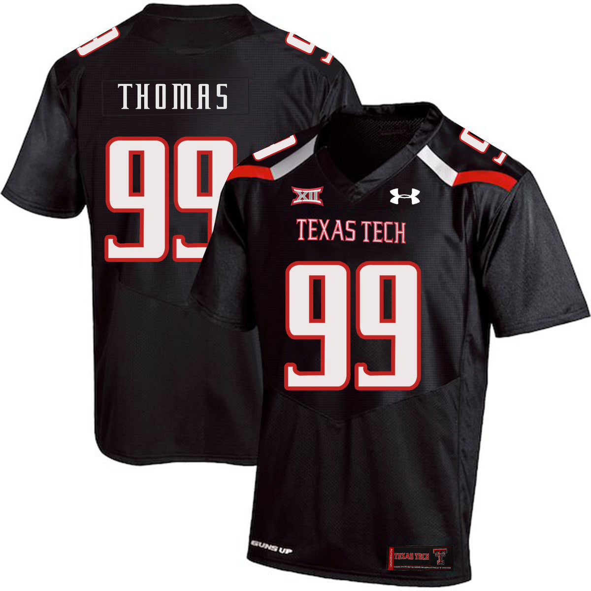 Mychealon Thomas Texas Tech Red Raiders black jersey