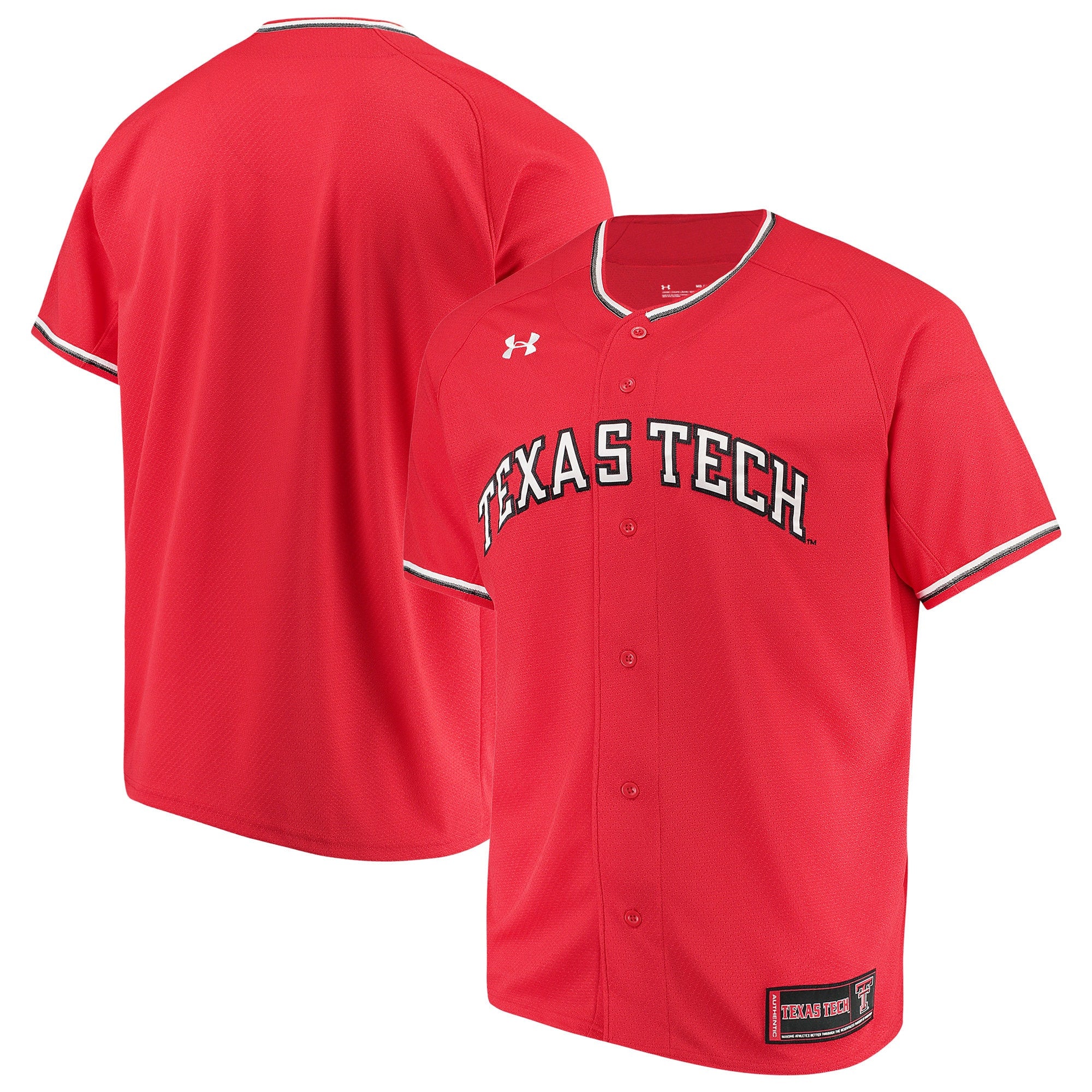 Under Armour Performance Texas Tech Red Raiders red jersey