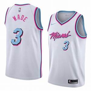 Nike Dwyane Wade Miami Heat white jersey
