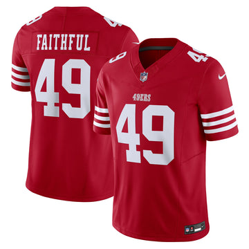 The Faithful San Francisco 49ers scarlet Vapor jersey