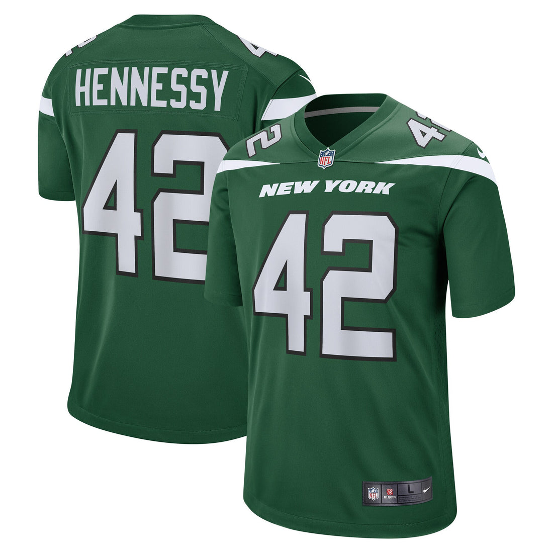 Thomas Hennessy Gotham New York Jets green jersey