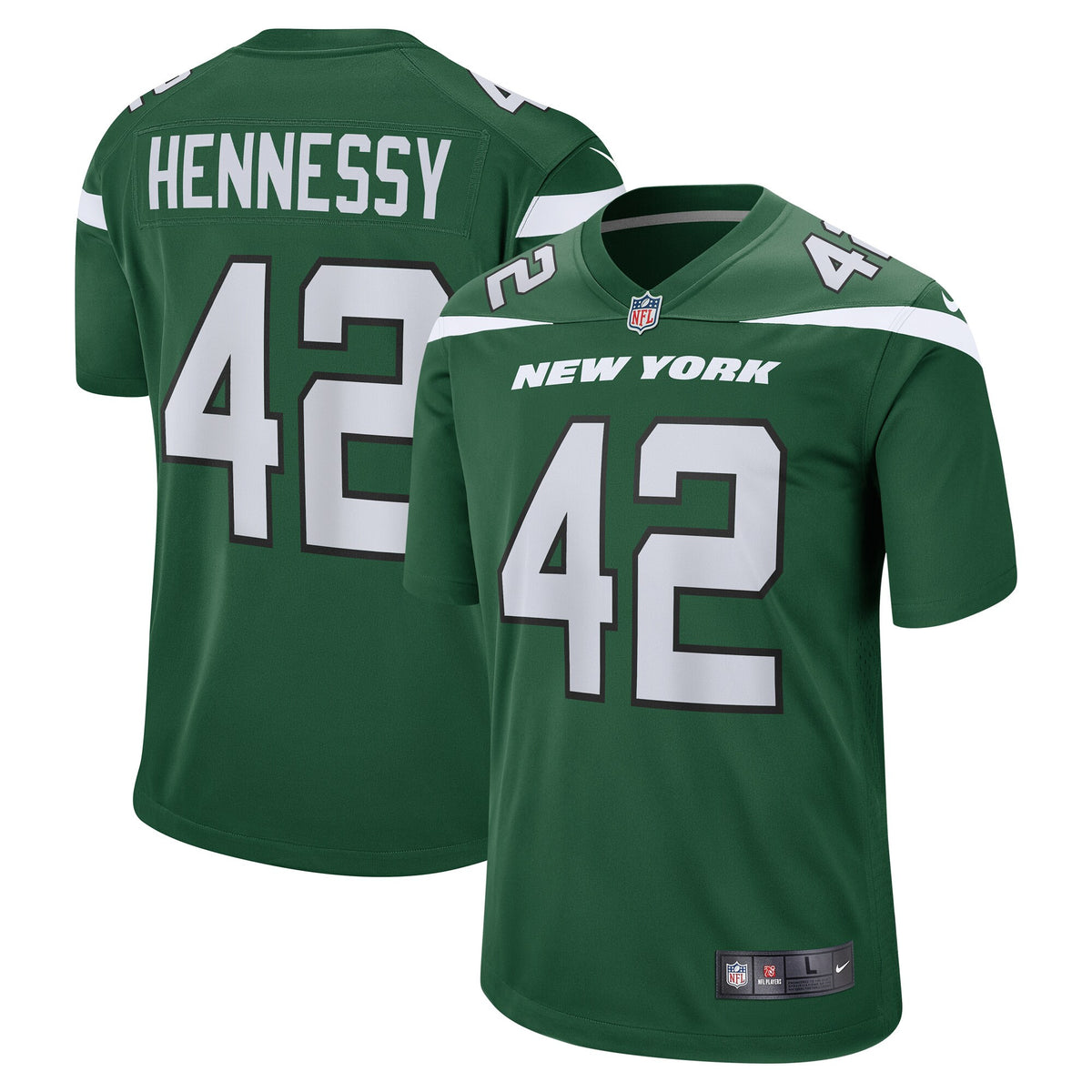 Thomas Hennessy Gotham New York Jets green jersey