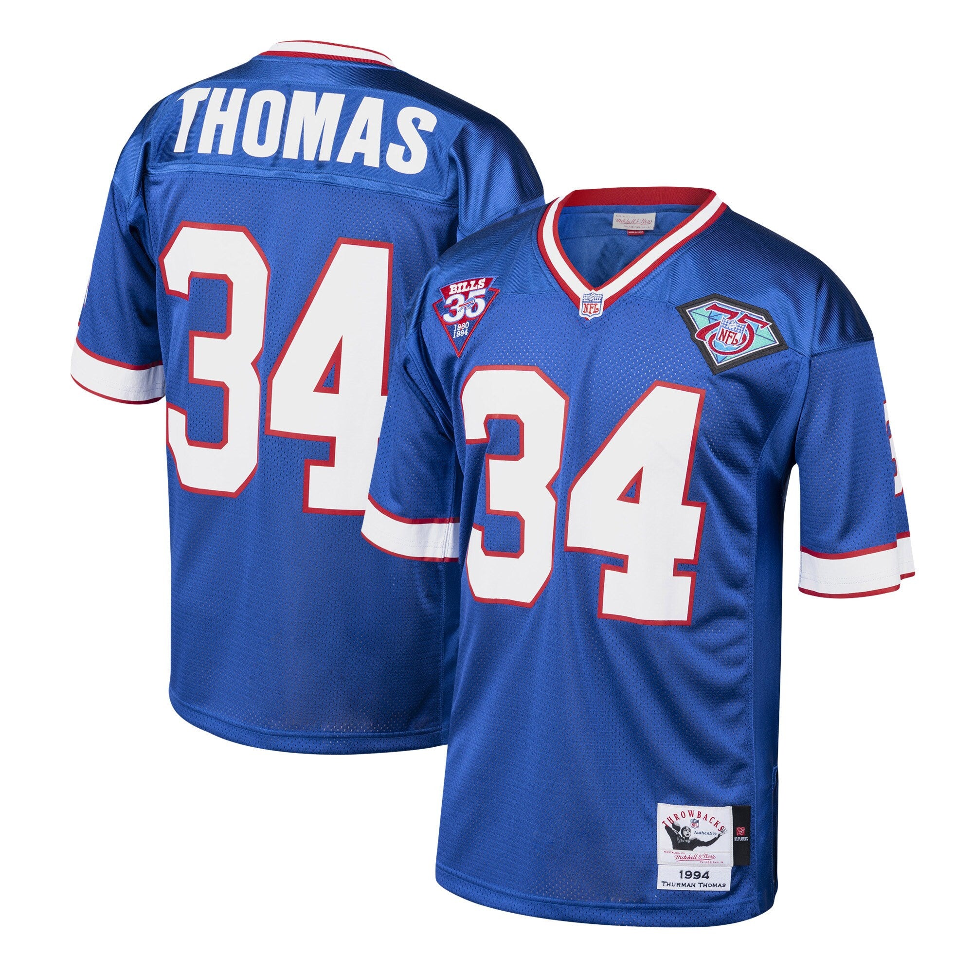 Thurman Thomas Buffalo Bills royal Throwback jersey
