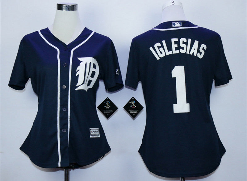 Jose Iglesias Detroit Tigers blue jersey