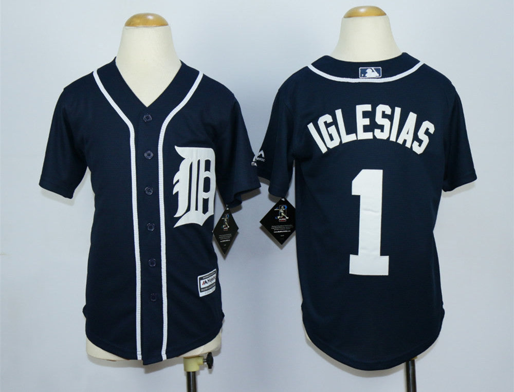 Jose Iglesias Detroit Tigers blue jersey