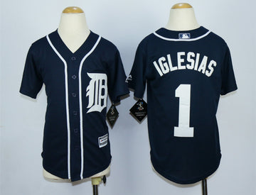 Jose Iglesias Detroit Tigers blue jersey