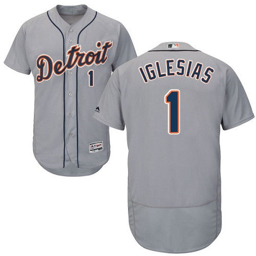 Jose Iglesias Detroit Tigers gray jersey
