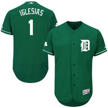 Jose Iglesias Detroit Tigers green jersey