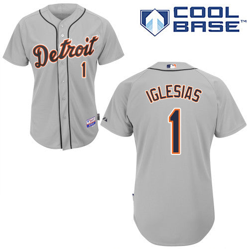 Jose Iglesias Detroit Tigers grey jersey