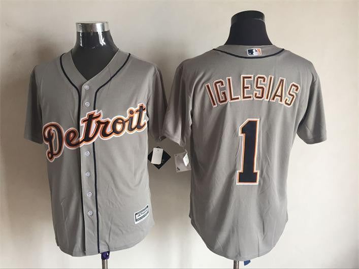 Jose Iglesias Detroit Tigers grey jersey