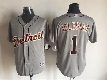 Jose Iglesias Detroit Tigers grey jersey