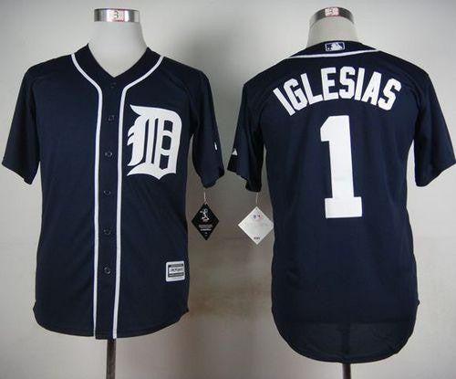 Jose Iglesias Detroit Tigers navy jersey