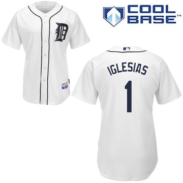 Jose Iglesias Detroit Tigers white jersey
