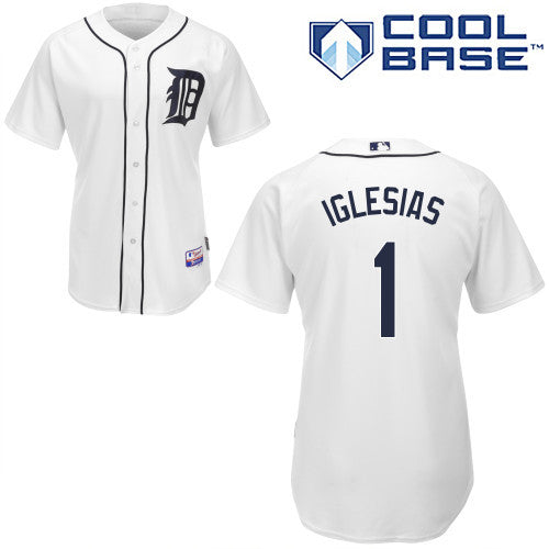 Jose Iglesias Detroit Tigers white jersey
