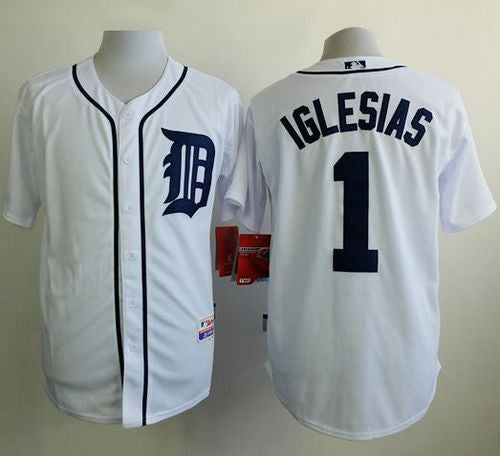 Jose Iglesias Detroit Tigers white jersey