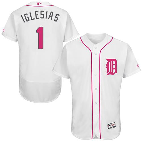 Jose Iglesias Detroit Tigers white Authentic jersey