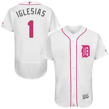 Jose Iglesias Detroit Tigers white Authentic jersey