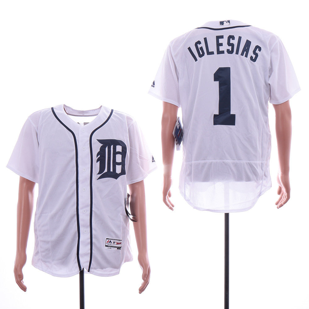 Jose Iglesias Detroit Tigers white jersey