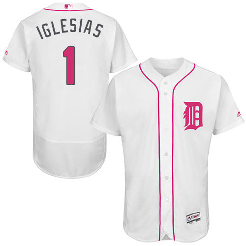 Jose Iglesias Detroit Tigers white jersey