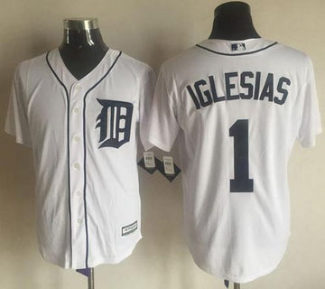 Jose Iglesias Detroit Tigers white jersey
