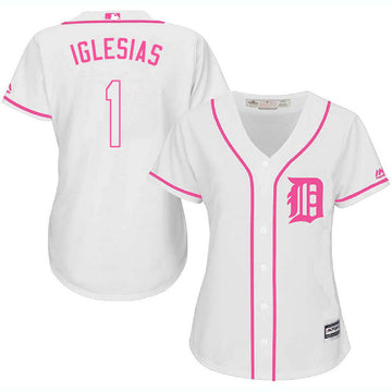 Jose Iglesias Detroit Tigers white jersey