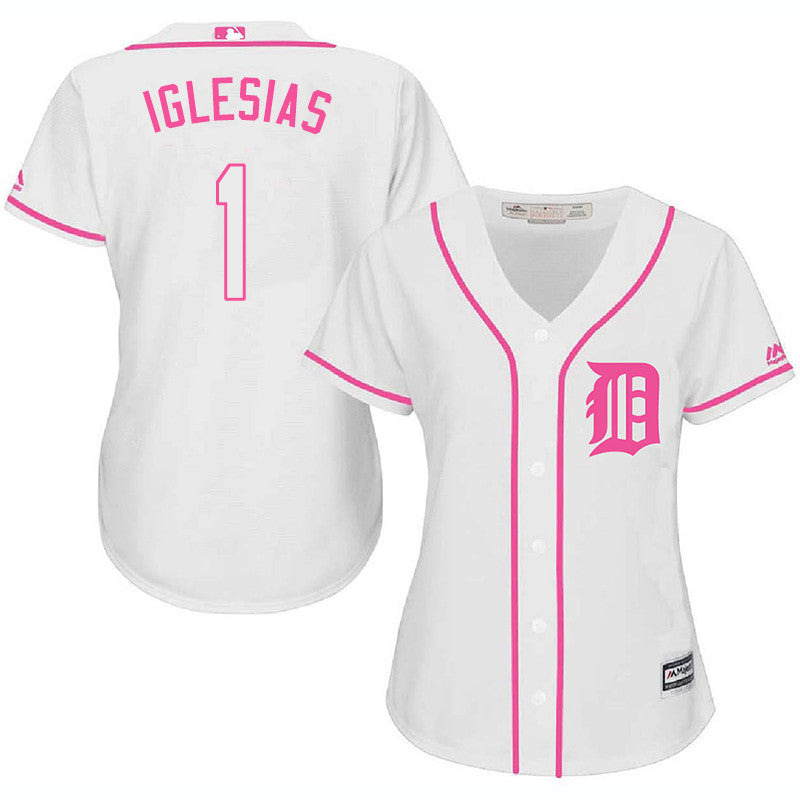Jose Iglesias Detroit Tigers white jersey